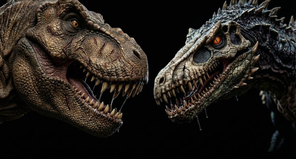 Mitosaldaite contre T-rex